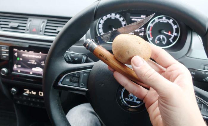 как использовать картофель в машине